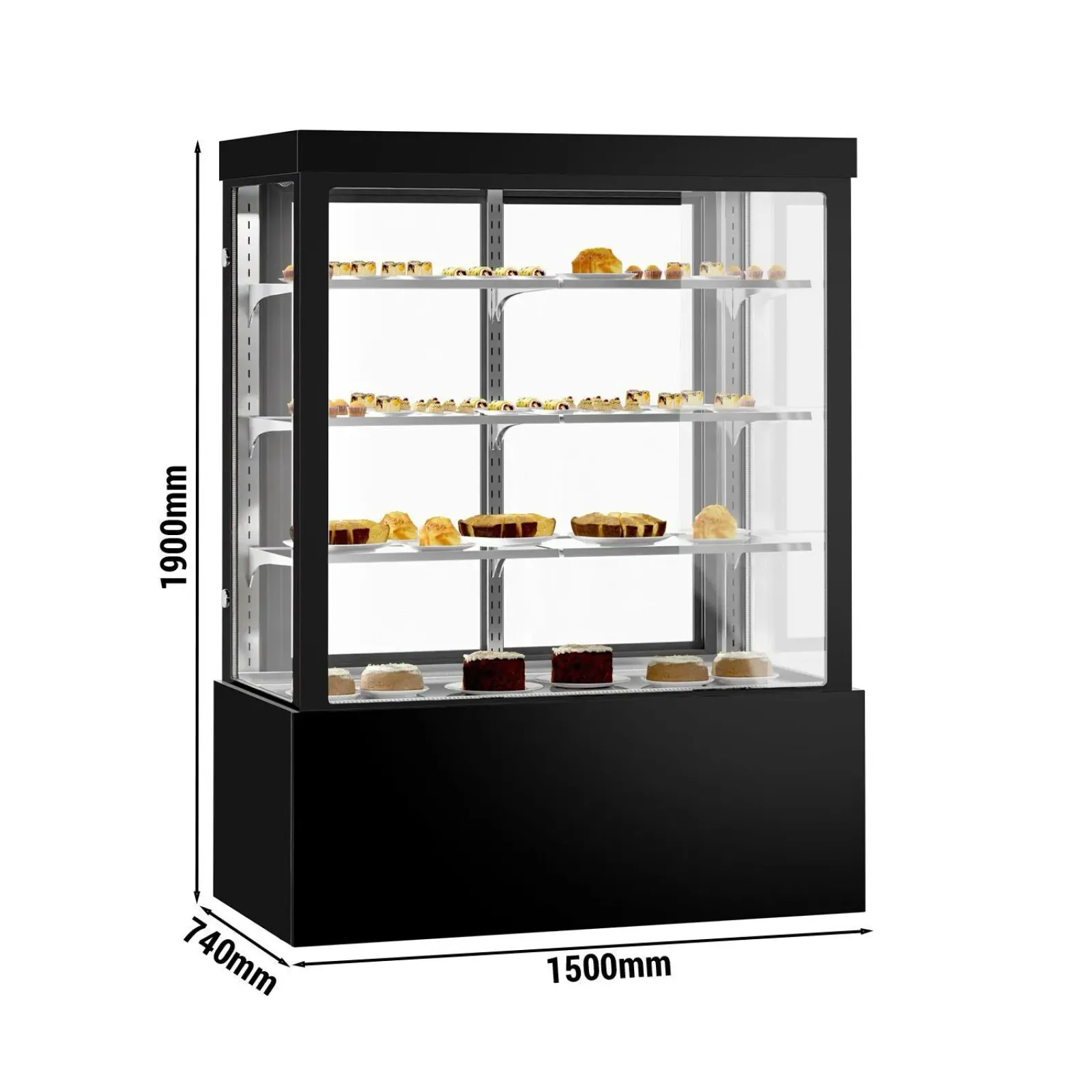 Витрина для кондитерских изделий - 1,5 м GGM Gastro KTG157W