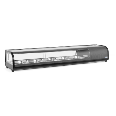 Вітрина для суші Arktic, 220-240В/190Вт, 1800x420x(H)265мм 274040 Hendi ABS (Acrylonitril-butadieen-styrene);18/0 Stainless steel;Hardened glass