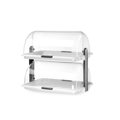 Витрина двухярусная ROLL TOP HENDI, 380x260x(H)355 мм 871768 Hendi PP (Polipropylen); PS (Polistyren)