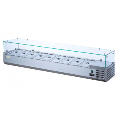 Холодильная витрина для топпинга GoodFood GF-VRX1200/380-H6C