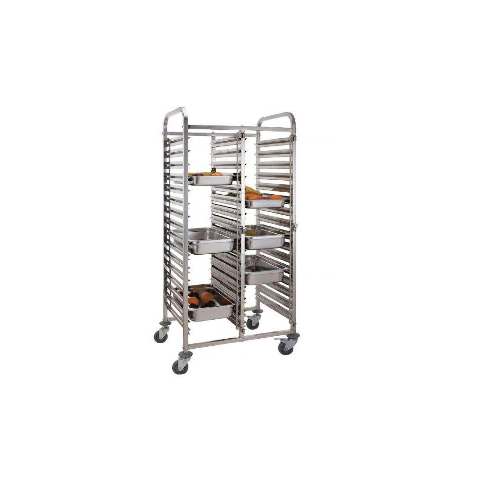 Тележка для лотков - двойная 30 x GN 1/1 810576 Hendi Stainless steel