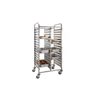 Тележка для лотков - двойная 30 x GN 1/1 810576 Hendi Stainless steel