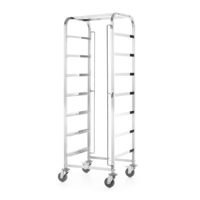 Тележка для перевозки корзин посудомоечной машины - 7 x 500x500 мм 810583 Hendi Stainless steel