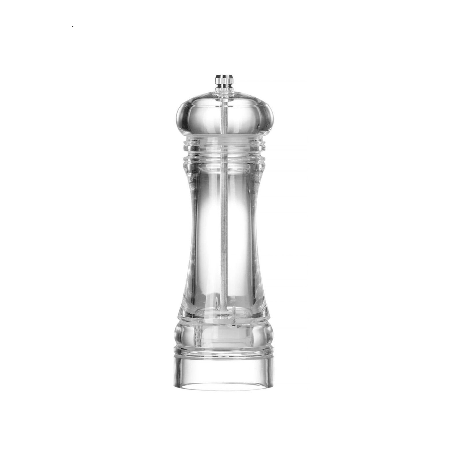 Акриловая мельница для перца, HENDI, прозрачная, ø60x(H)215 мм 469668 Hendi 18/10 Stainless steel;PMMA (plexiglass)