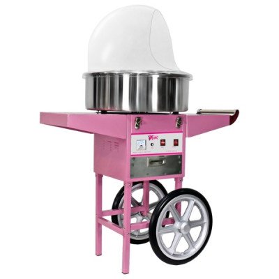 Аппарат для сладкой ваты с тележкой и куполом ZUVER CandyTop Германия 1080W обороты медным двигателем