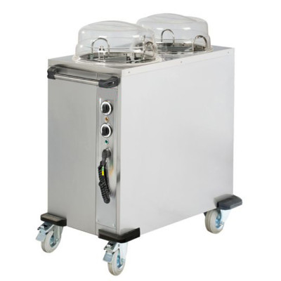 Диспенсер для тарелок с подогревом - на 2 x 50 тарелок GGM Gastro TSBC250