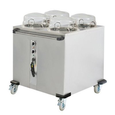 Диспенсер для тарелок с подогревом - на 4 x 50 тарелок GGM Gastro TSBC450