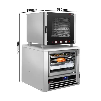 Електрична конвекційна піч 6 x GN 1/1 та EN 40 x 60 см GGM Gastro HEB611-46#SFF511
