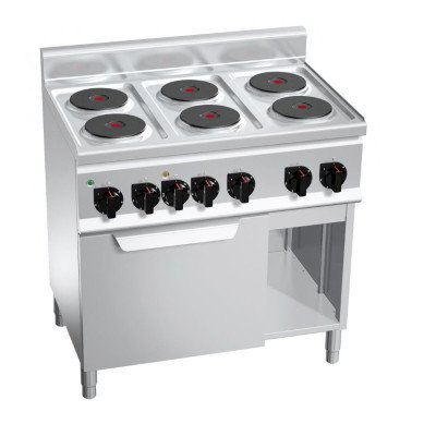 Электроплита с 6 конфорками, кругл. GGM Gastro EHB969C+EB3U