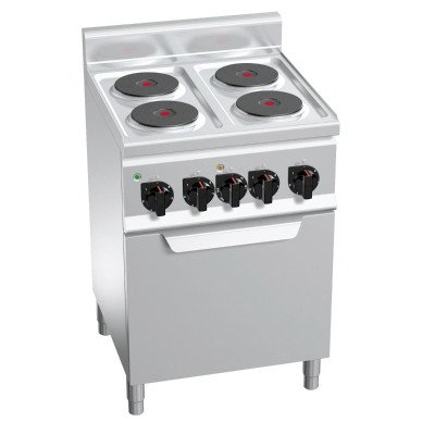 Электроплита с 4 конфорками, GGM Gastro EHB669C+EB3U