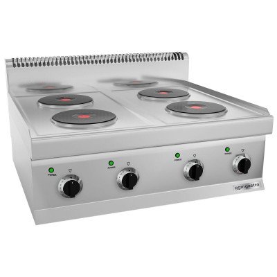 Электроплита с 4 конфорками, кругл. (8,6 кВт) GGM Gastro EHK66-E