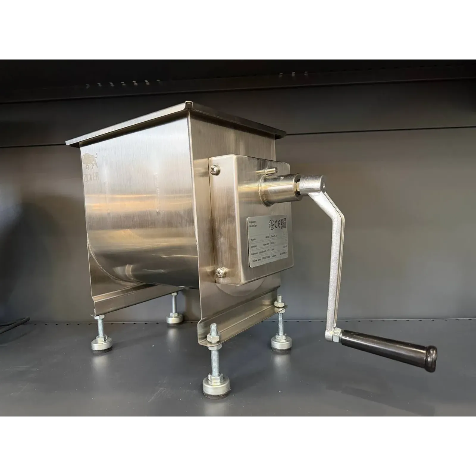 Фаршеміс ручний без привода ZUVER Meat Mixer Manual 10