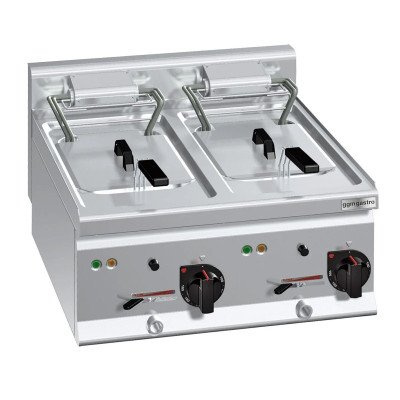 Фритюрница электрическая двойная GGM Gastro EFB663H-10+10