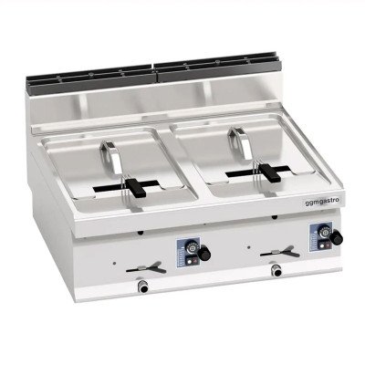 Фритюрница газовая 10+10 л (13,8 кВт) GGM Gastro GFB873T-10+10