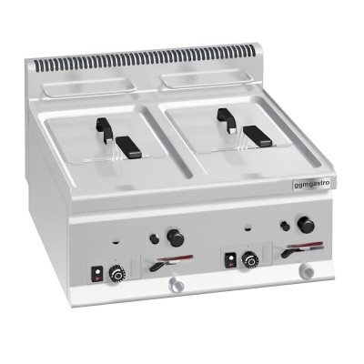 Фритюрница газовая 8+8 л (13,2 кВт) GGM Gastro GFB663T-8+8