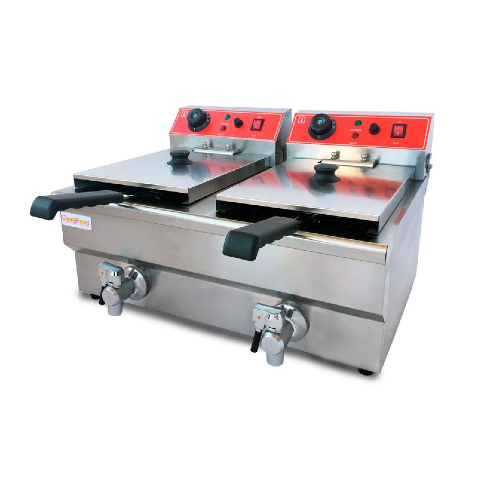 Фритюрница GoodFood двойная электрическая профессиональная EF88 кран