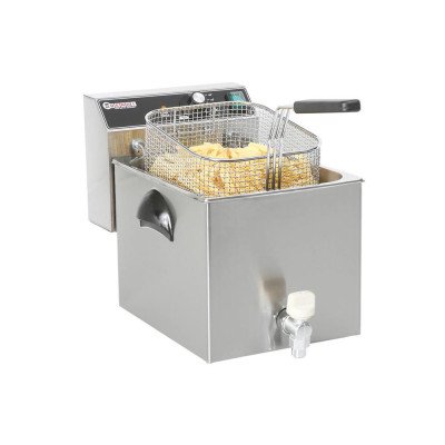 Фритюрница Hendi 209202 MasterPro со сливным краном – 8 л.