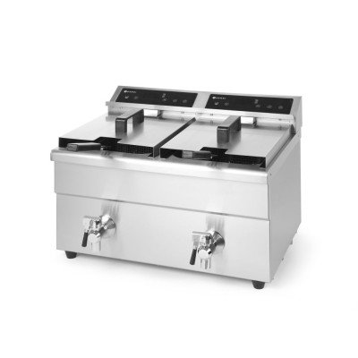 Фритюрница индукционная Hendi 215029 Kitchen Line - 2х8 л