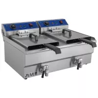 Фритюрница профессиональная двухпостовая ZUVER 2X16 Texas 8000W