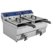 Фритюрниця професійна із краном ZUVER 2X13 Texas 8000W