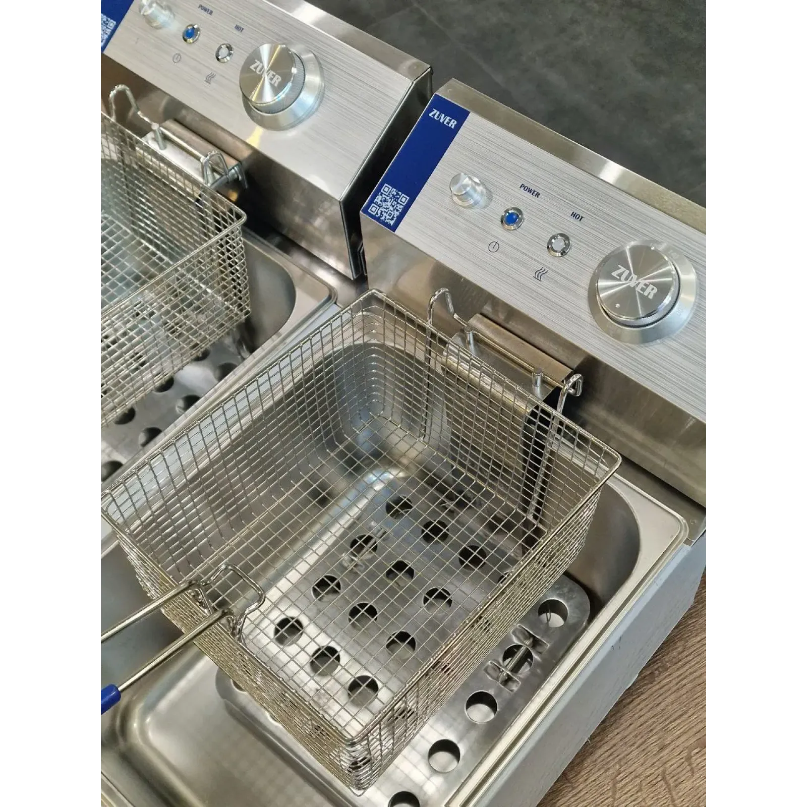 Фритюрница профессиональная ZUVER Eldorado 2-6 5000W с защитой от перегрева - 1