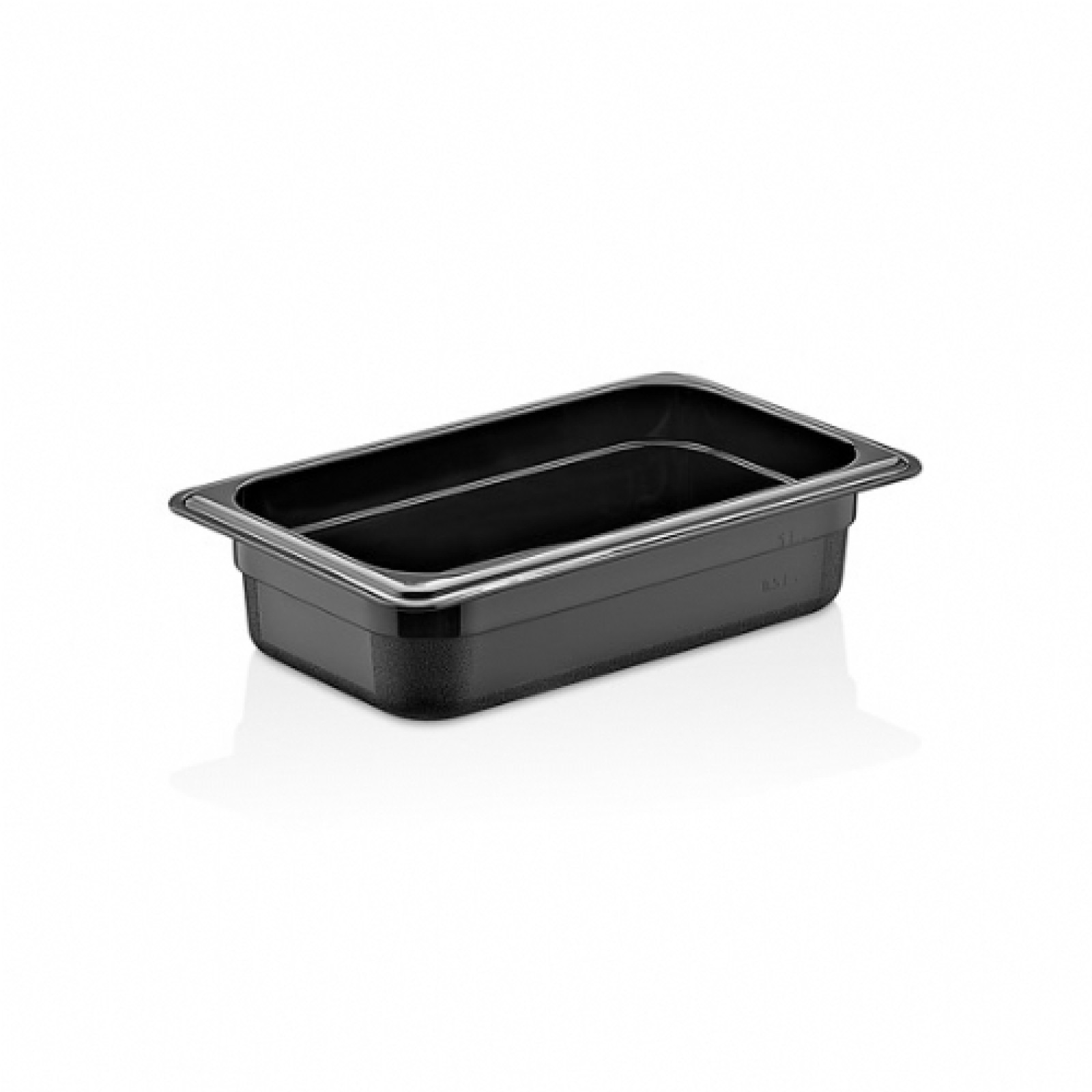 Гастроемкость GN 1/4 65 мм из черного поликарбоната GNP--001465BL Gastro Plast PC Черный