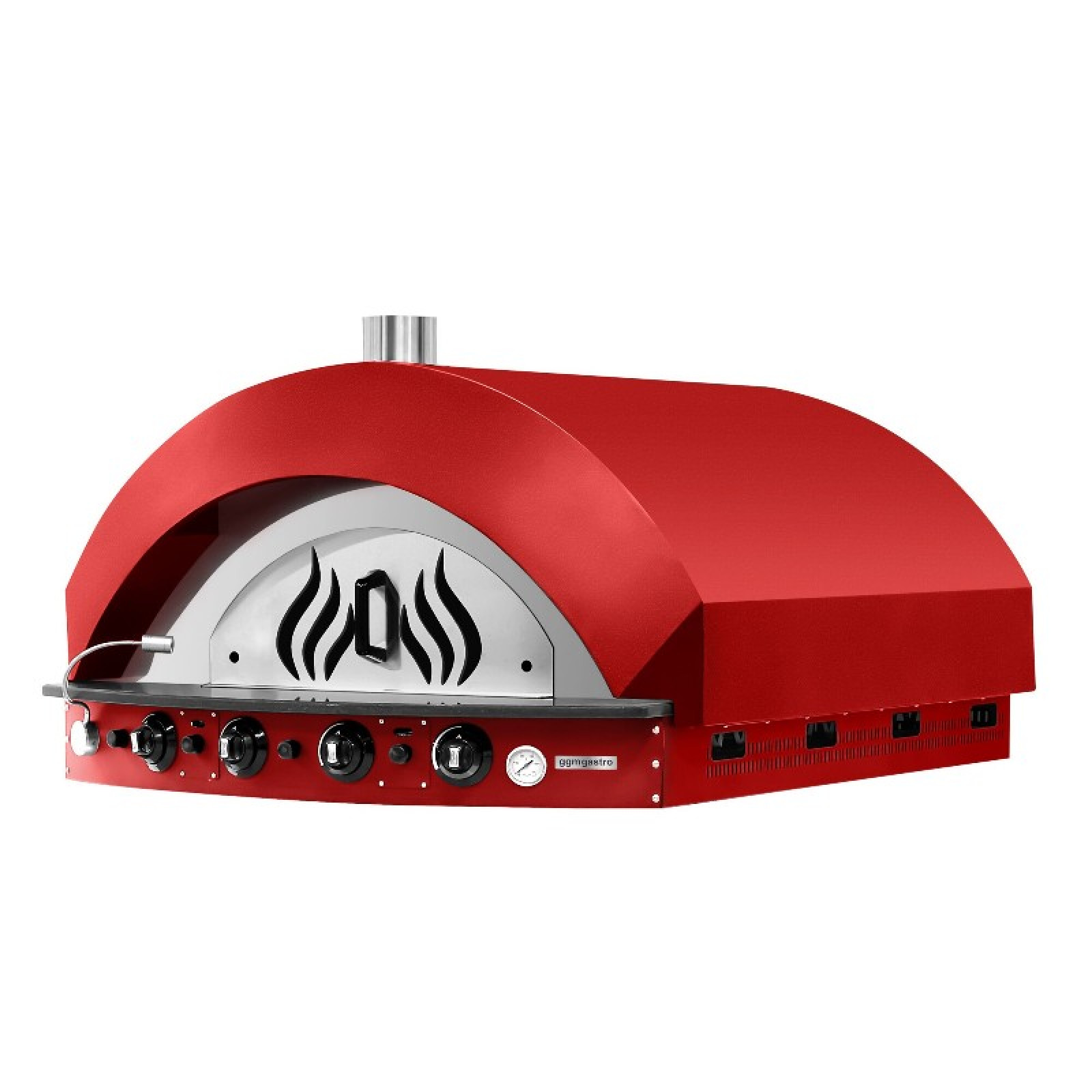 Газова піч для піци - 11x 25 см GGM Gastro GPOE175R