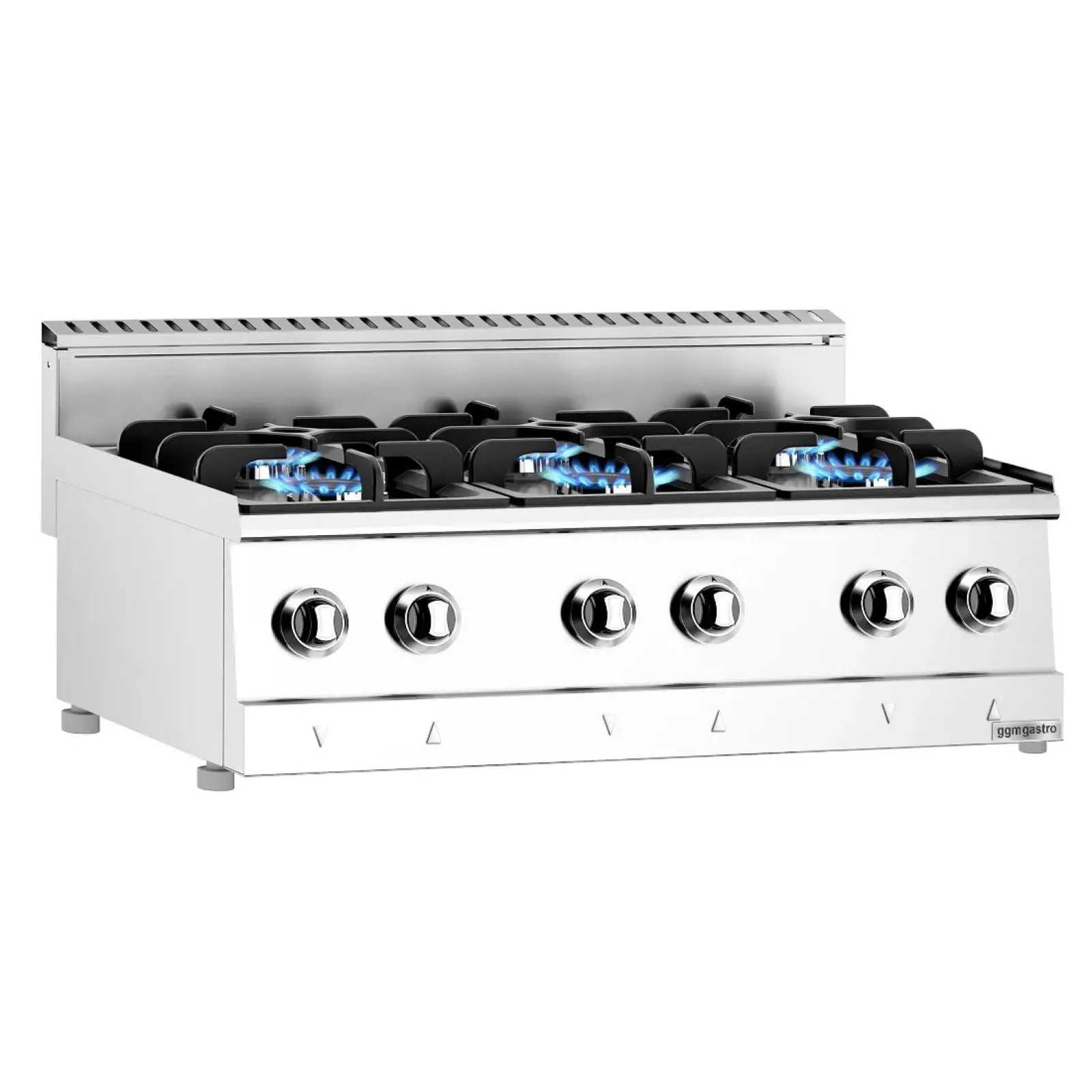 Газова плита - 19,5 кВт - 6 конфорок GGM GASTRO GHK9636