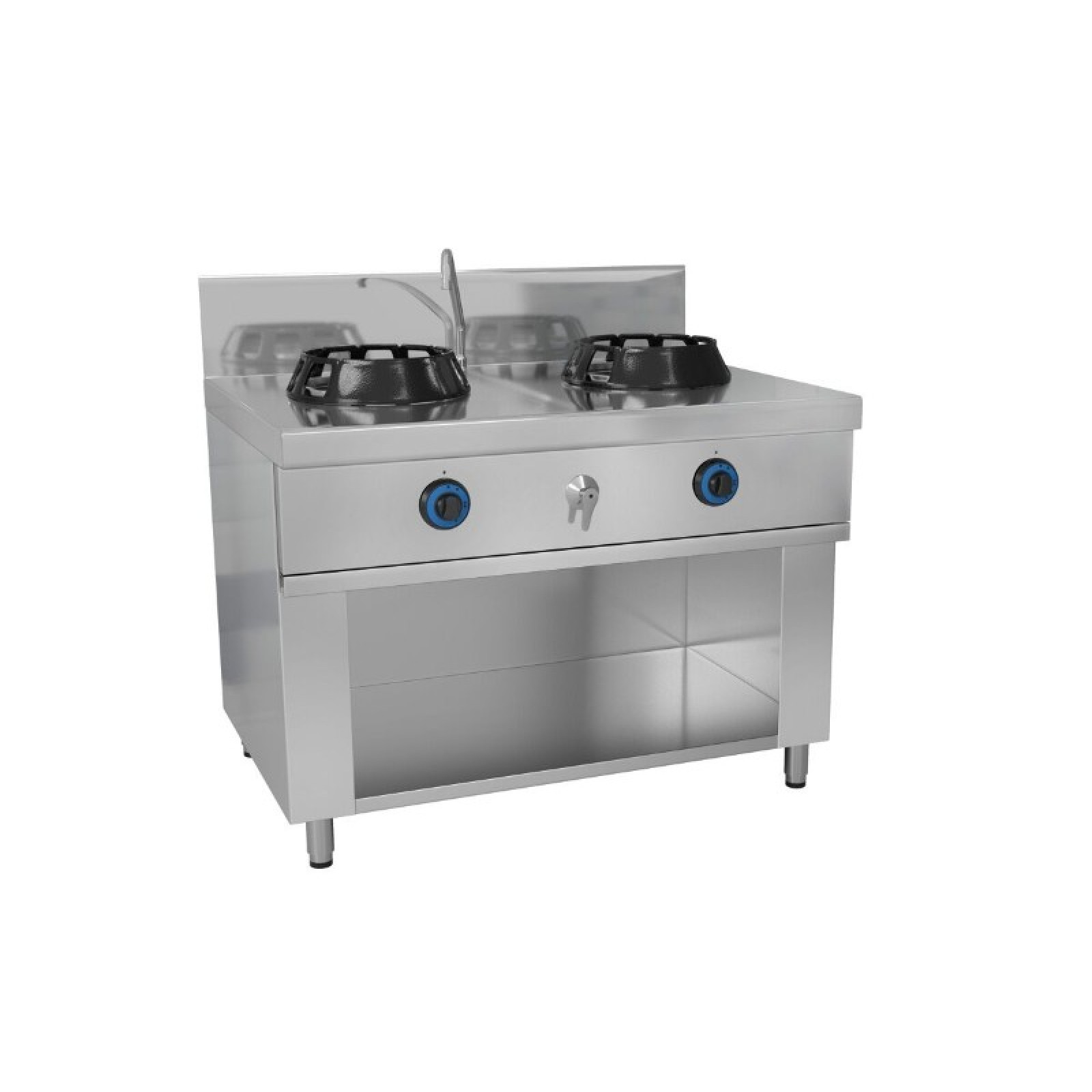 Газова плита Вок - з 2 конфорками - 28 кВт GGM Gastro GWHN1078