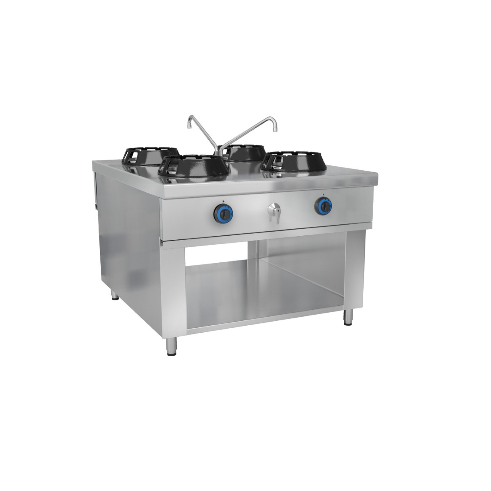 Газова плита Вок - з 4 конфорками - 56 кВт GGM Gastro GWHN1018
