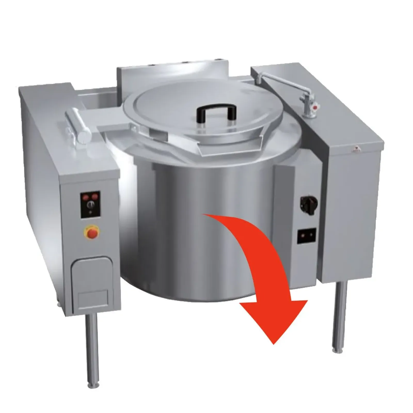 Газовий перекидний варильний котел GGM-Gastro GKB1411I150 - 1