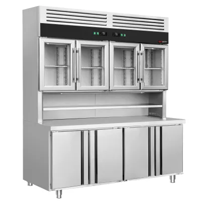 Гірка холодильна з холодильним столом GGM-Gastro KKC4T7