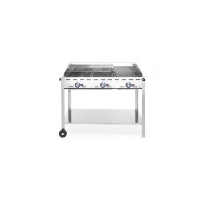 Гриль газовий Green Fire Profi Line - 3 пальники, 1078x612x(H)825 мм, 17,4 кВт 149591 Hendi 18/0 Stainless steel