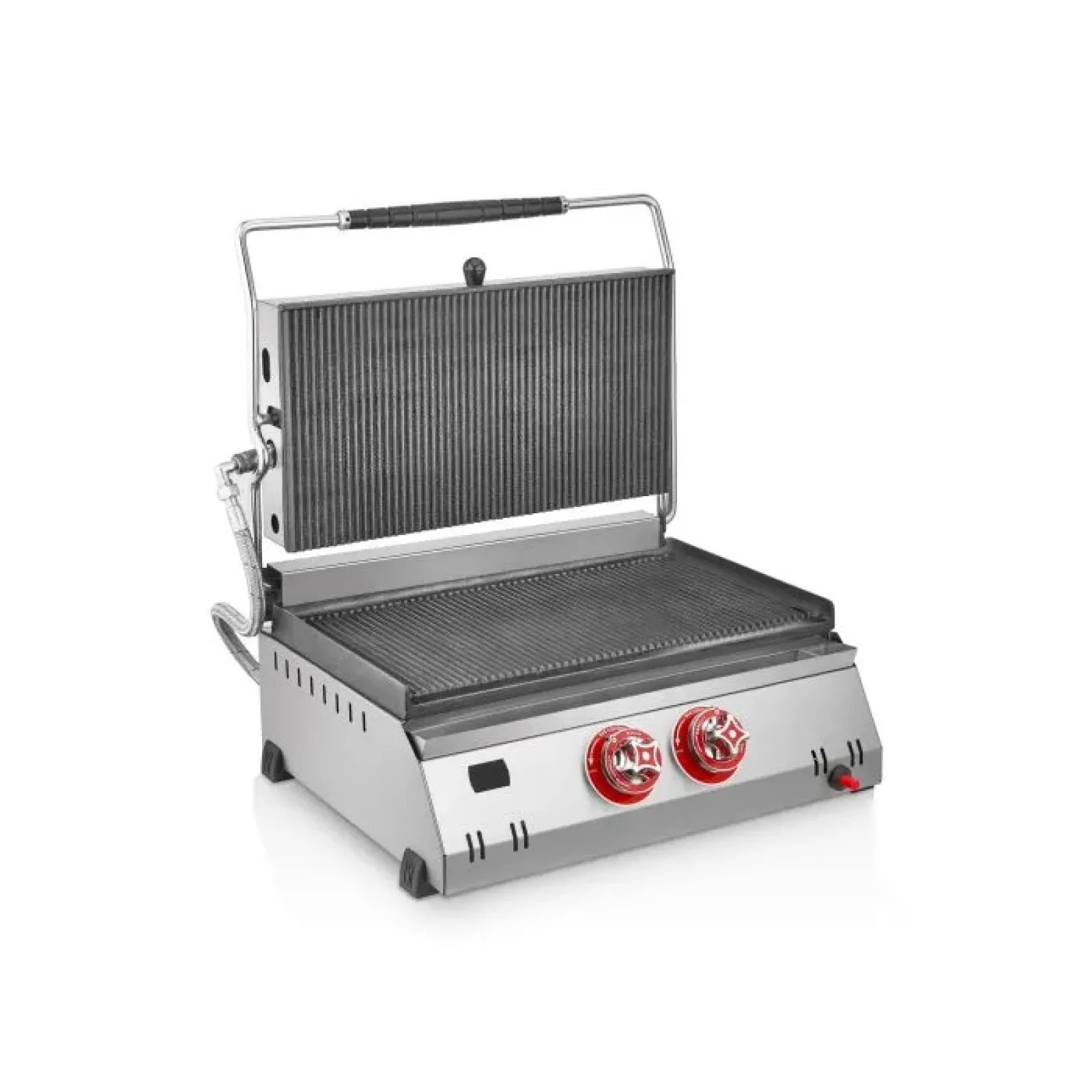 Гриль контактний газовий 2136 LPG - SILVER