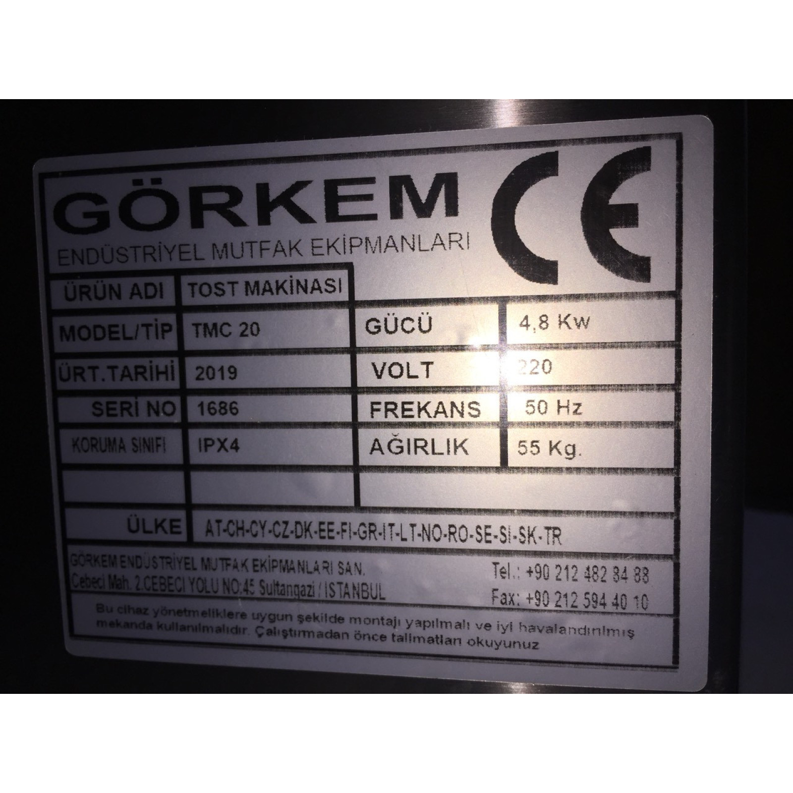 Görkem.Гриль прижимний контактний електричний тостер-гриль TMC 20 - 2