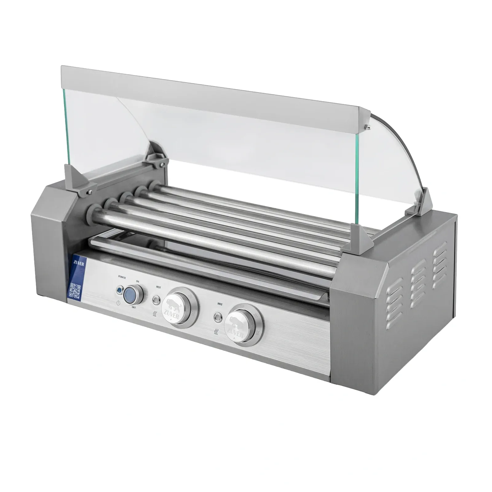 Гриль роликовий ZUVER Berlin Lux R2-5G із захисним склом 750W