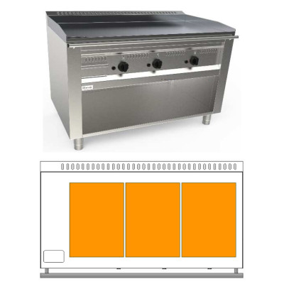 Гриль Тепаньяки газовый Casta TEB3/120G