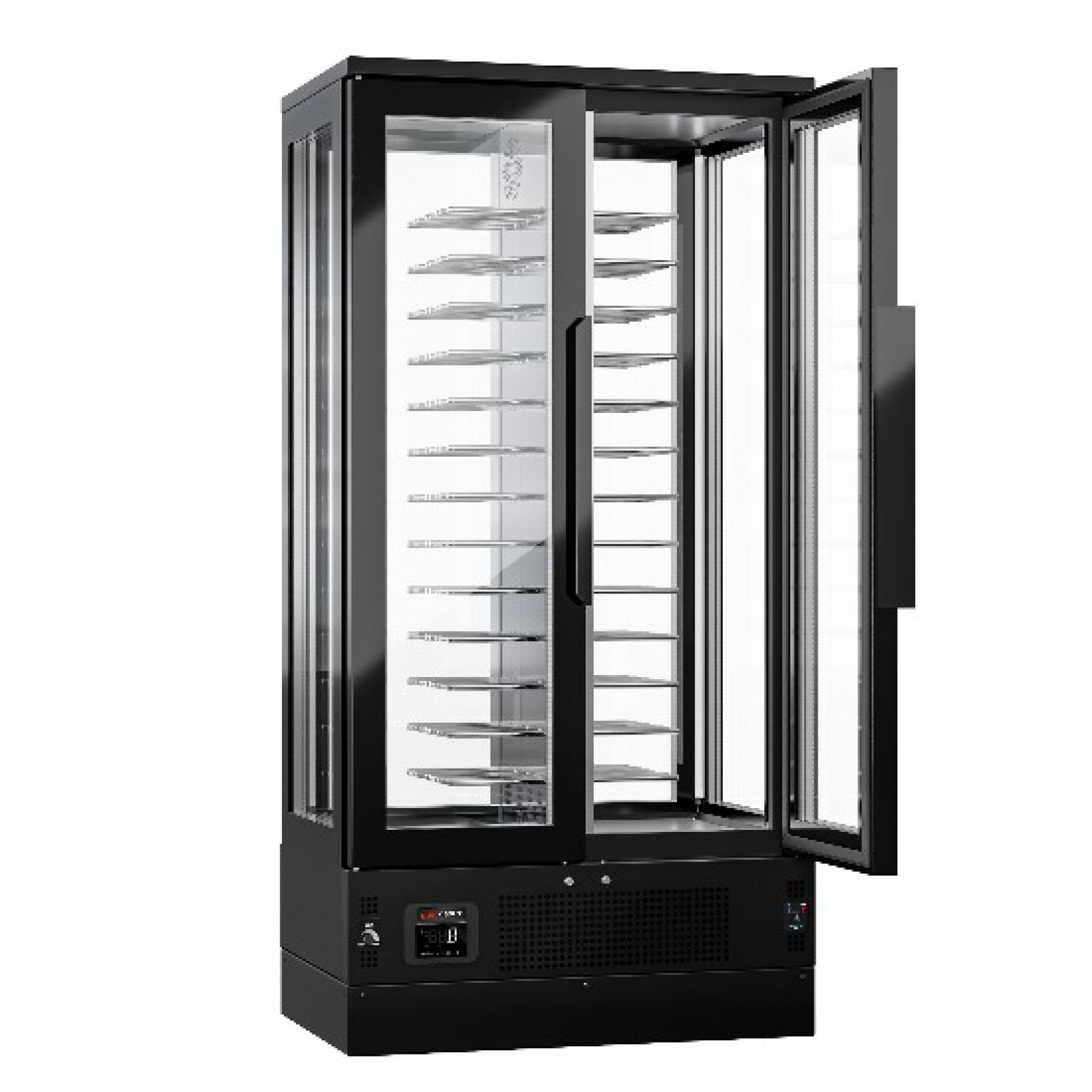 Холодильна шафа для вина 1,0 x 0,61 (2 скл.дверцята / місткість: 120 б) GGM Gastro WKF120 - 5