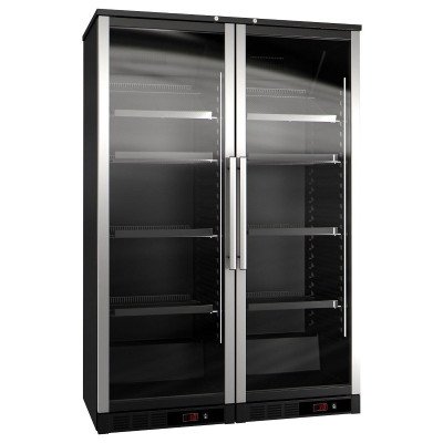 Холодильный шкаф для вина (объем: 800 л / 2 стекл.дверцы) GGM Gastro WKFA800