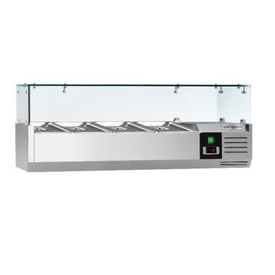 Холодильная витрина 1200x395мм - 4x GN 1/3 PREMIUM GGM Gastro AGG124ND