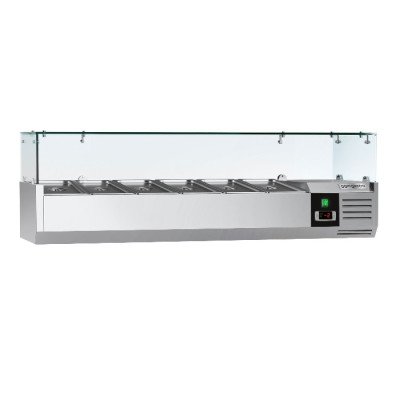 Холодильная витрина 1400x395мм - 6x GN 1/3 PREMIUM GGM Gastro AGG144ND