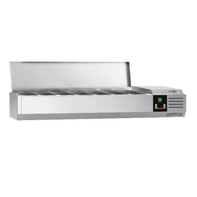 Холодильная витрина 1600x395мм - 7x GN 1/3 PREMIUM GGM Gastro AGG164END