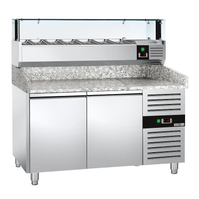 Холодильный стол для пиццы PREMIUM GGM Gastro POS158ND#AGS153LND