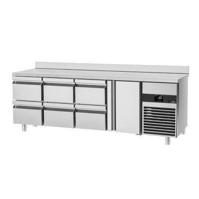 Холодильний стіл GGM Gastro KTF227AND-EF#1T#6S
