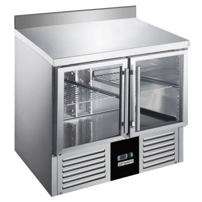 Холодильный стол с бортом PREMIUM - 0,9 x 0,7 m GGM Gastro SAG97EAND#2GT