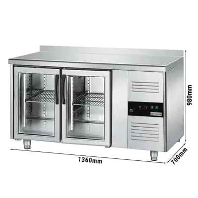 Холодильный стол для напитков PREMIUM - 1,36 x 0,7 m GGM Gastro KTS147AND#2G