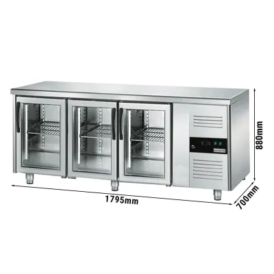 Холодильный стол для напитков PREMIUM - 1,8 x 0,7 m GGM Gastro KTS187ND#3G