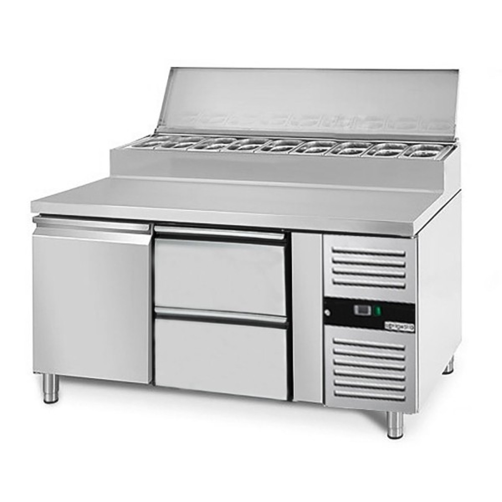 Холодильний стіл саладетта GGM Gastro ZBG157ND#SBS1212