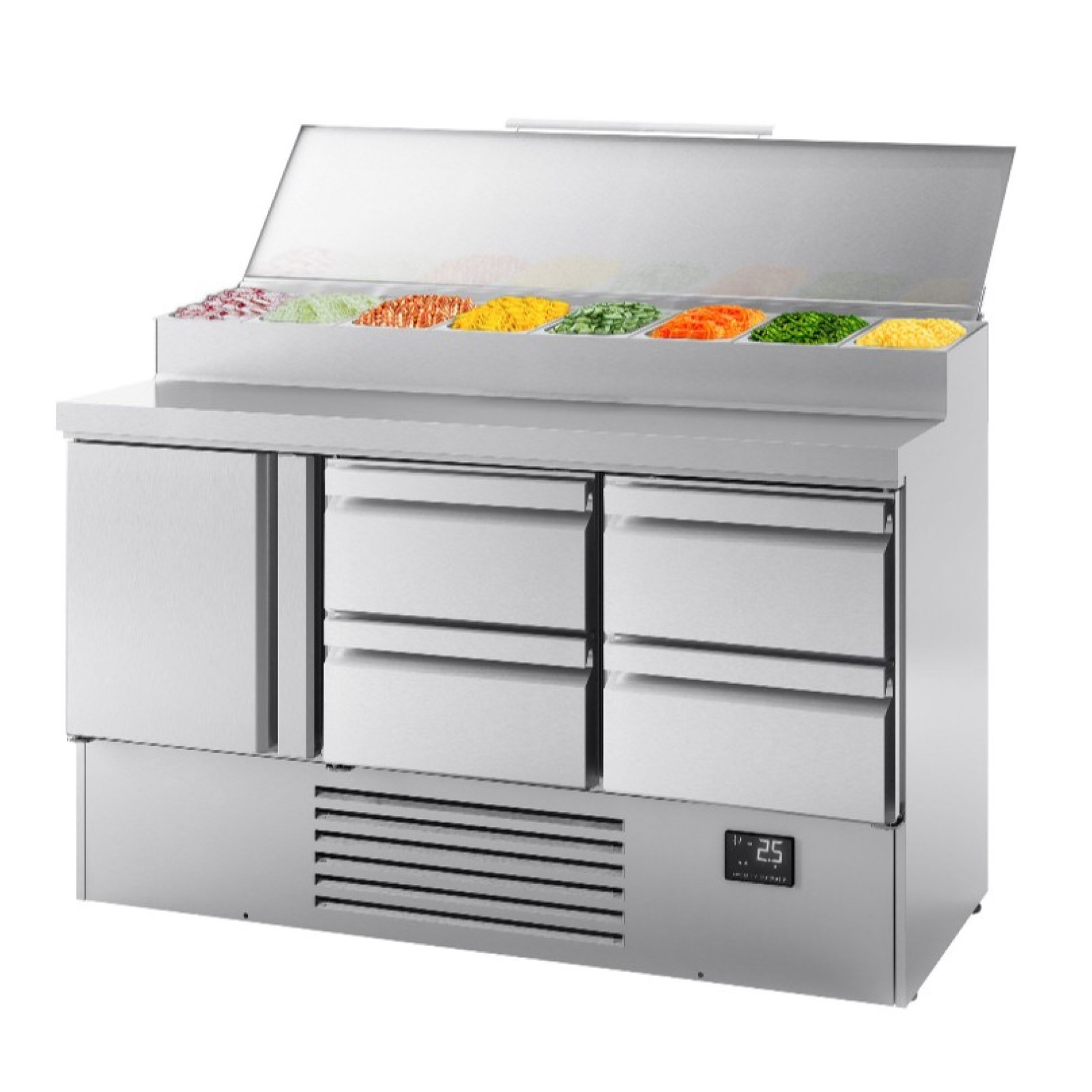 Холодильний стіл саладетта GGM Gastro ZTI157M#2#7SBI1213