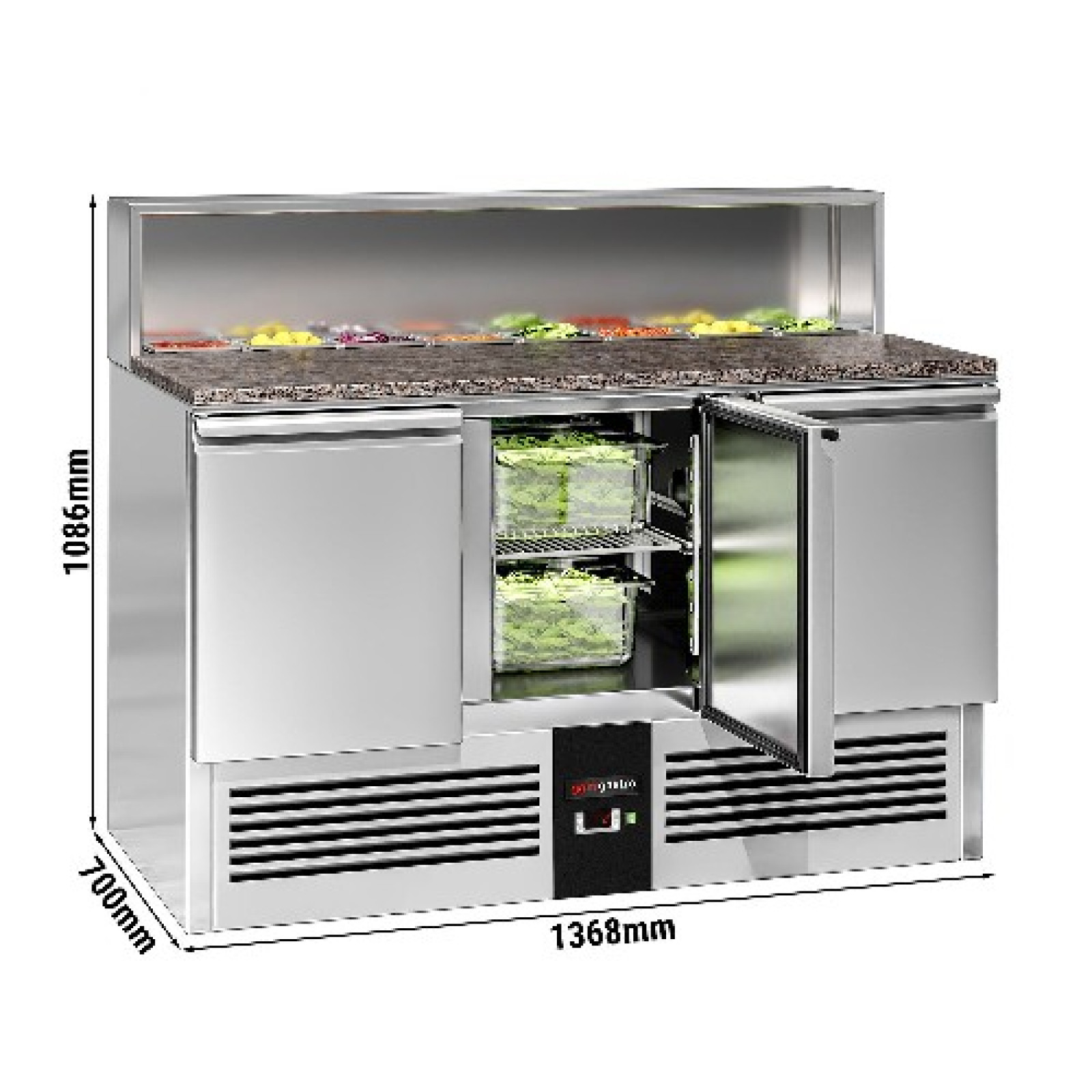 Холодильний стіл саладетта PREMIUM GGM Gastro SAG147GND